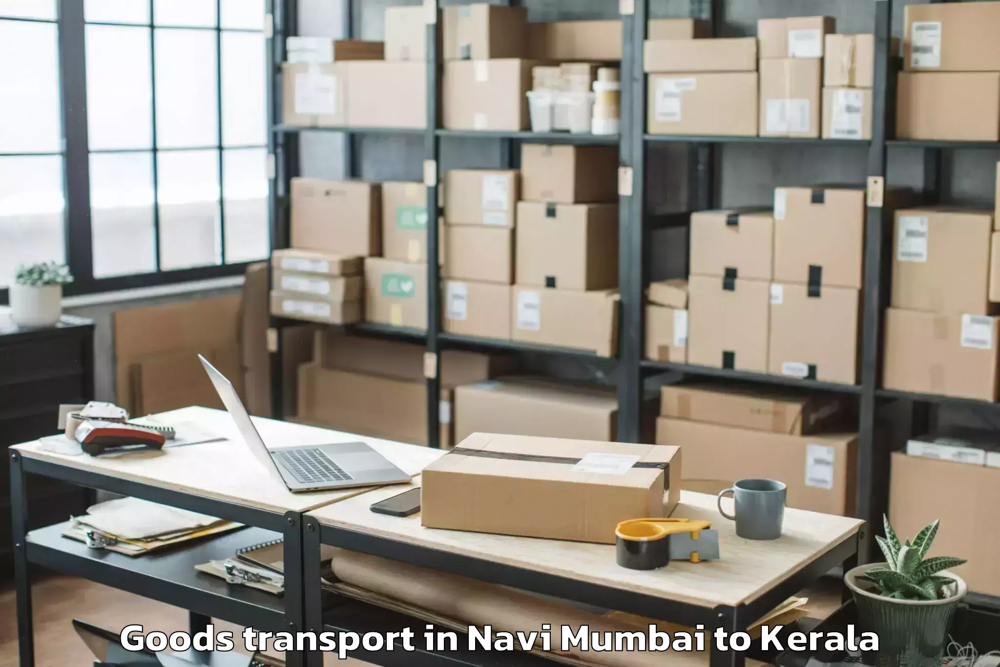 Efficient Navi Mumbai to Changanacheri Goods Transport